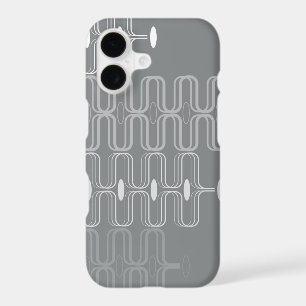 Retro Ogee Pods Grey Abstract Mod Art Phone Case