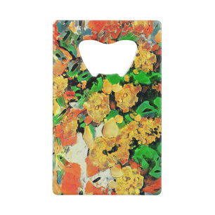 Retro Oil Painting: Van Gogh Monet Credit Card Bottle Opener