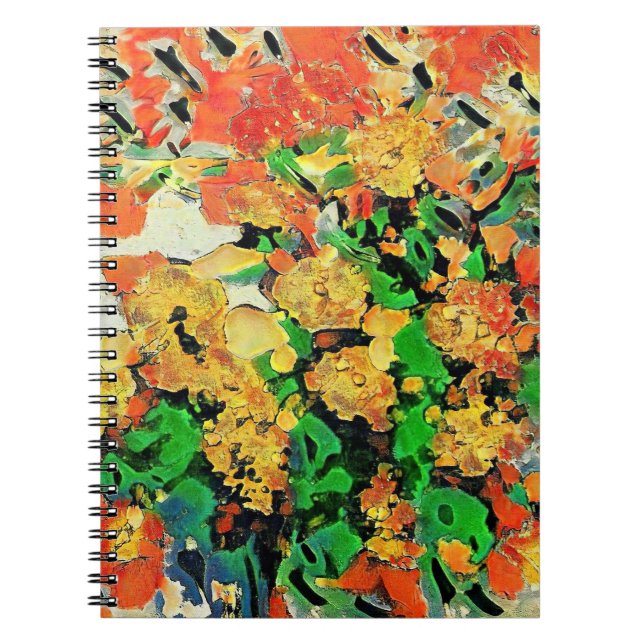 Retro Oil Painting: Van Gogh Monet Notebook (Front)