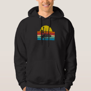 Retro Oil Well Pumpjack Oilfield Worker Oil Rig Oi Hoodie