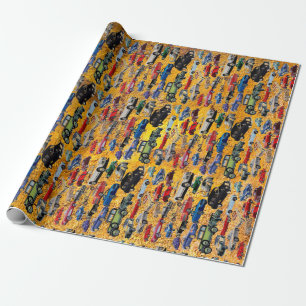 Retro Old Auto Vintage Wrapping Paper