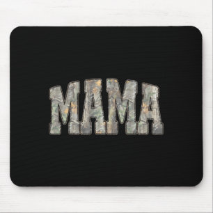 Retro Old Camo Mama Camouflage Mom Mothers Day Mouse Pad