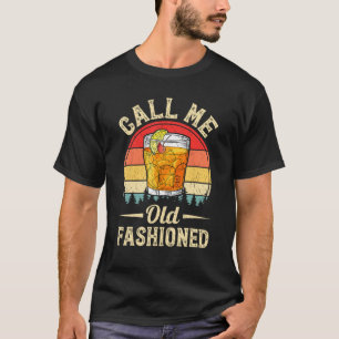 Retro Old Fashioned Whiskey Bourbon Funny Vintage T-Shirt
