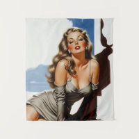 Retro Old Hollywood Beautiful Blonde Woman