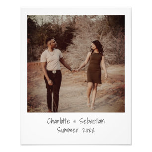 Retro Old Instant Faded Filter Photo Personalized Print