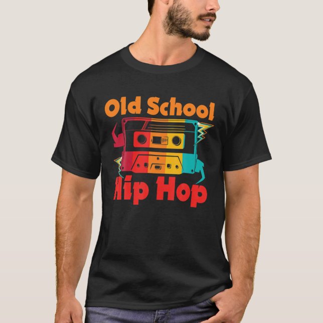Retro Old School Graffiti Cassette Hip Hop 80S 90S T-Shirt (Front)