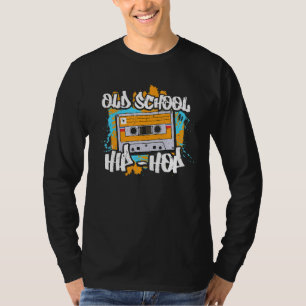 Retro Old School Hip Hop 80s 90s Graffiti Cassette T-Shirt