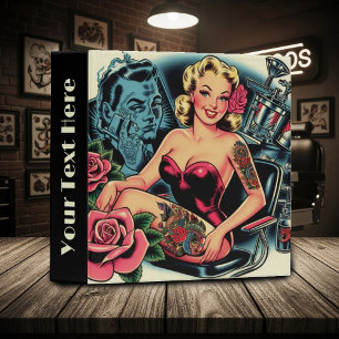 Retro Old School Tattoo Pin Up Binder
