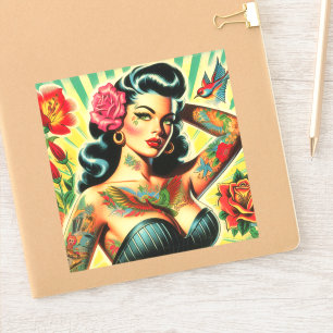 Retro Old School Tattoo Pinup