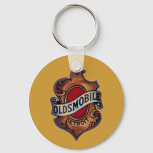 Retro oldsmobile sign keychain