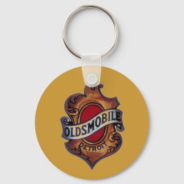 Retro oldsmobile sign keychain (Front)