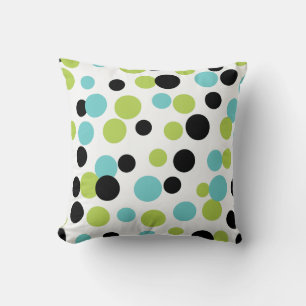 Retro Olive Dots Pillow