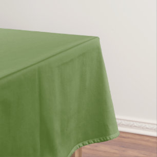 Retro Olive Green Solid Colour  Tablecloth