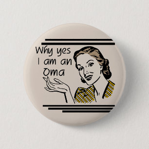 Retro Oma Tshirts and Gifts 2 Inch Round Button