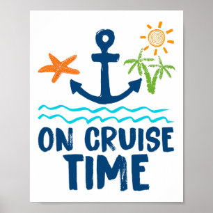 Retro On Cruise Time Summer Vacation Outfits For W Poster