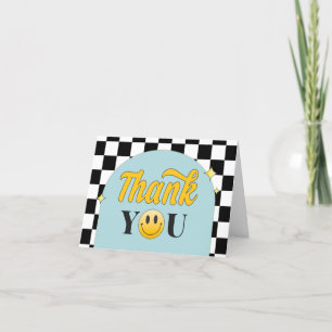 Retro One Happy Dude Carte de remerciements d'anni