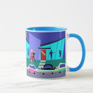 Retro Open House Party Mug