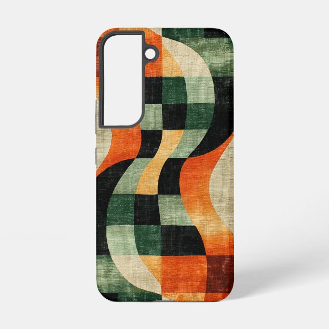 Retro Optical Swirl Phone Case (Back)
