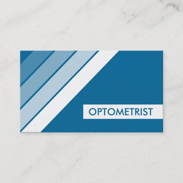 retro OPTOMETRIST Business Card (Front)