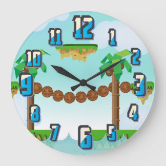 Retro or classic Platform game Large Clock