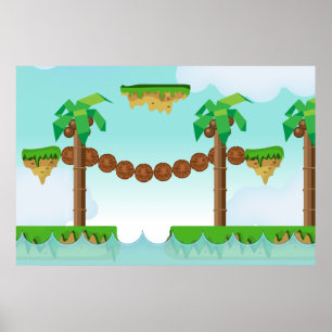 Retro or classic Platform game Poster