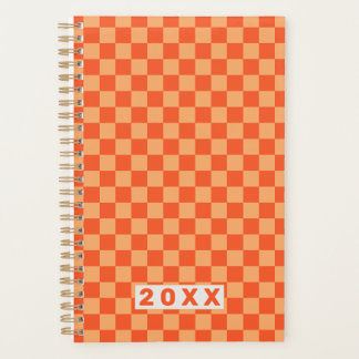 Retro Orange Checkerboard 2026