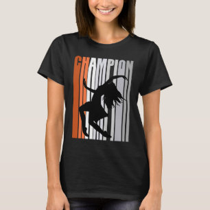 Retro Orange Dance Champion Birthday Dancer Retro T-Shirt