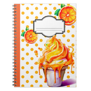 Retro Orange Sherbet Notebook