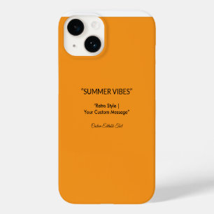Retro Orange Texture – Summer Vibes Art Case-Mate iPhone 14 Case