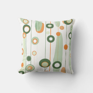 Retro Orbitals Throw Pillow