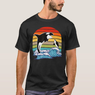 Retro Orca Killer Whale T-Shirt