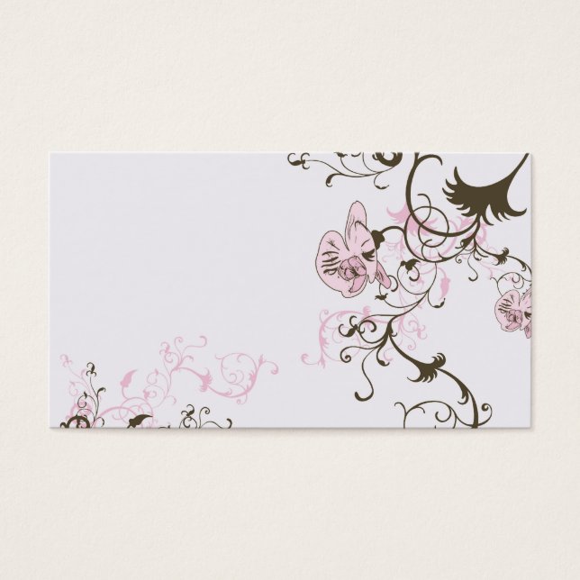 Retro orchid Profile Card (Front)