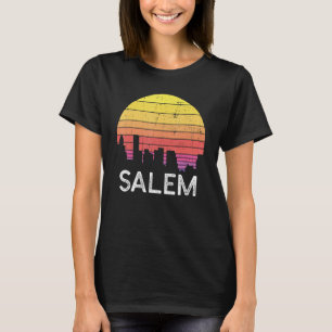 Retro Oregon Salem Skyline Vintage Urban Buildings T-Shirt