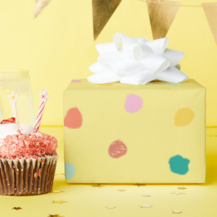 Retro Organic Polka Dot Inspired by Palm Springs Wrapping Paper