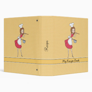 Rétro organisateur de classeur de recette de chef