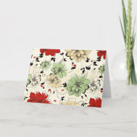 Retro Oriental Flower Pattern