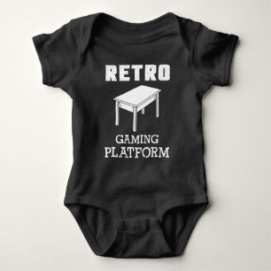 Retro Original Gaming Parody for Board Game Lovers Baby Bodysuit