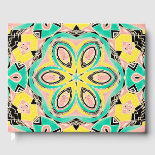 Retro ornament guest book