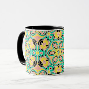 Retro ornament mug