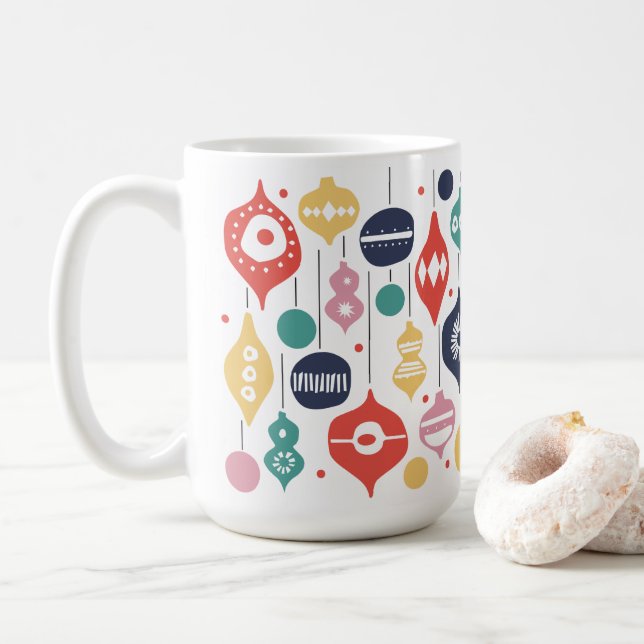 Retro Ornaments Coffee Mug (With Donut)