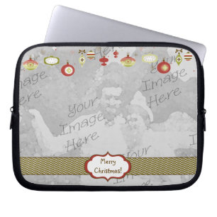 Retro Ornaments Photo Frame Template Laptop Sleeve