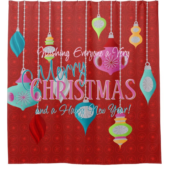 Retro Ornaments Red Christmas (Front)