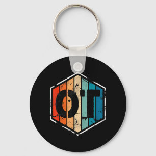 Retro OT Occupational Therapy Funny Party Gift Keychain