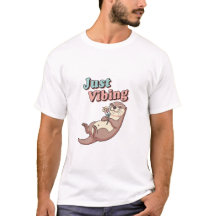 Retro Otter Easygoing Men’s Graphic T-Shirt