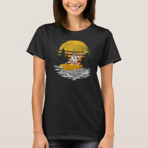 Retro Outdoor Sport Kayaker Canoe Paddling Kayakin T-Shirt