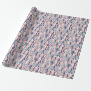 Retro Oval Geometric 70s Pattern Wrapping Paper