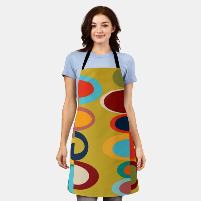 Retro Ovals Apron (Worn)