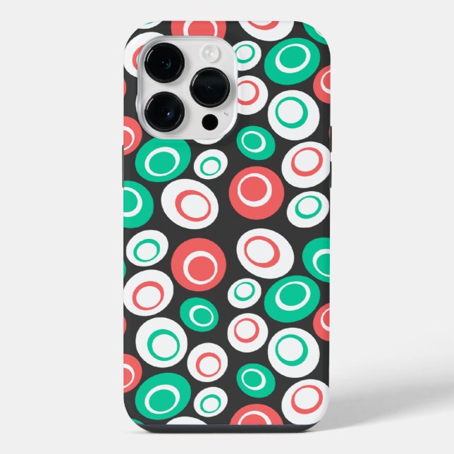 Retro Ovals iPhone Case (Back)