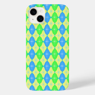 Retro Ovals & Starburst Pattern Case-Mate iPhone 14 Plus Case