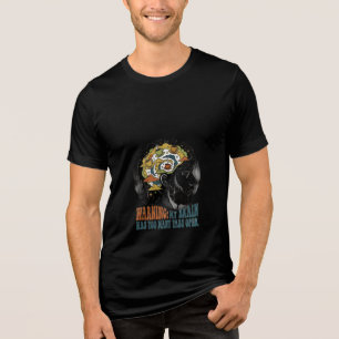 Retro Overthinker Club Funny Mental Health Quote T Tri-Blend Shirt